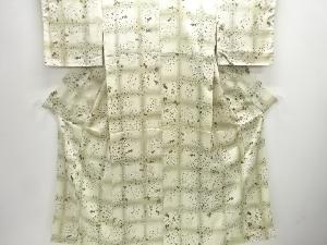 万寿菊模様小紋着物